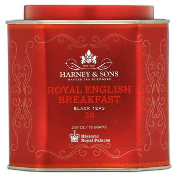 Harney & Sons Royal English Breakfast, Black Teas, 30 Sachets, 2.67 oz (75 g)