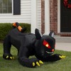 Syemin Inflatable Holiday Decorations Halloween Inflatables Animated Black Cat Outdoor Decorations Blow Up Yard Decor, Black, 40"*78"*54" - 4 of 4