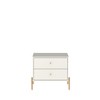 Sapphtopaz Modern Nightstand with 2 Drawers Elegant Bedside Table with Rounded Knobs & Steel Legs Night Stand for Bedroom, Living Room - 2 of 4