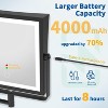 Rechargeable Wall Mounted Makeup Mirror Touch Screen Dimmable, 360° Rotation Extension Foldable Arm - 3 of 4