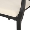 Maggift Patio Seating Sets Outdoor, Featuring Unique Design, Ideal for Chats, Perfect for Gardens, Living Spaces, Black, 24.5"*26.1"*36" - 3 of 4