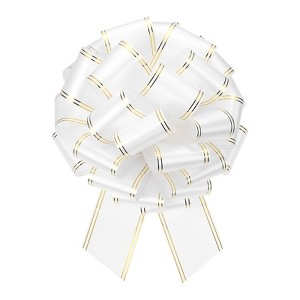 Unique Bargains Large Pull Bow Metallic Car Bows Decorative Gift Wrapping Ribbons - 1 of 4