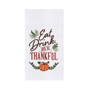 C&F Home Eat, Drink, Thankful Pumpkin Towel - 1 of 3
