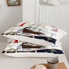 Nautical Comforter Set Full Size – Sailboat & Lighthouse Ocean Bedding with 1 Comforter & 2 Pillowcases, Sea Anchor Quilt Set for Boys Girls Men Women - 4 of 4