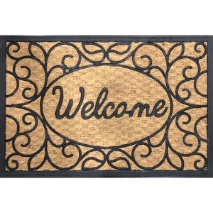 Rockport Premium Door Mat 36 in. L X 24 in. W Coir/Rubber, Black/Brown - 1 of 1