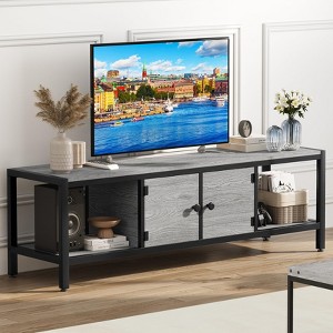 Whizmax 58" TV Stand for TV up to 65 Inches, Large TV Console Table with 2 Closed Storage Spaces and Open Compartments for Living Room, Bedroom - 1 of 4