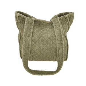 Saro Lifestyle Soft Cotton Quilted Tote Bag - 1 of 4