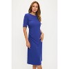 WEST K Women's Darcy Side-Ruched Crew Neck Knit Midi Dress - 4 of 4