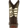 Kids Lil' Rebel by Durango Big Kids' Army Western Boot - 4 of 4
