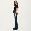 Anna-Kaci Women’s Maternity Full Panel Flare Jeans with Stretch Knit Belly Band Soft Denim Fabric and Comfortable Bootcut Fit - 3 of 4