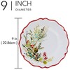 Certified International Set of 4 Christmas Gatherings Melamine Salad Plates - 4 of 4