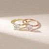 2CT Sterling Silver Engagement Rings for Her SIZE 7 Fashionable and Exquisite - 3 of 4
