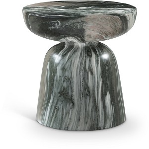 Meridian Furniture,Avellino Marble Finish Concrete End Table - 1 of 4