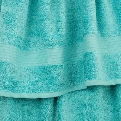 Turquoise Heavyweight Turkish Cotton 4-Piece Hand Towel Set