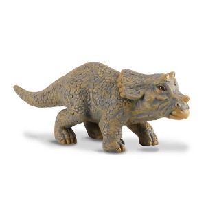 Breyer Animal Creations CollectA Prehistoric Life Collection Miniature Figure | Triceratops Baby - 1 of 4