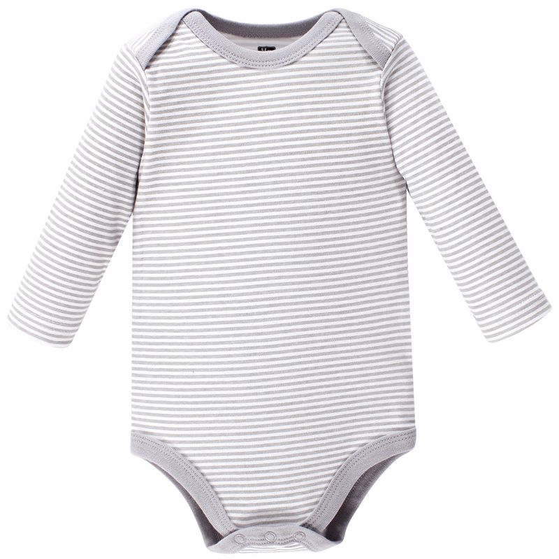 Hudson Baby Infant Boy Cotton Long-Sleeve Bodysuits 5pk, Mr Fox, 3 of 8