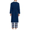 Lands' End Men's High Pile Fleece Lined Flannel Robe - 2 of 3