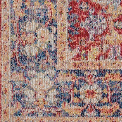 Global Vintage Persian-Inspired 2'x4' Red Synthetic Area Rug