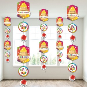 Big Dot of Happiness Holi Hai - Festival of Colors Party DIY Dangler Backdrop - Hanging Vertical Decorations - 30 Pieces - 1 of 4