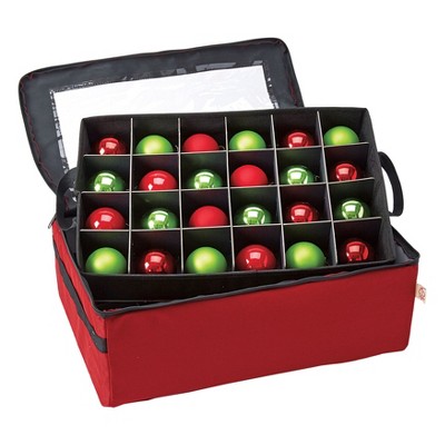 BrylaneHome 2-Tray Ornament Storage Bag