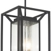 Minka Lavery Modern Outdoor Hanging Light Fixture Sand Coal Damp Rated 22" Clear Seeded Glass for Post Exterior Porch Yard Patio - 3 of 4