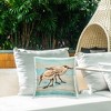 Stupell Industries Coastal Teak Birds Outdoor Decorative Throw Pillow, 18 x 18 - 3 of 3