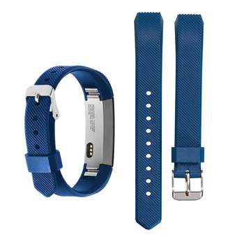 Zodaca TPU Watch Band Compatible with Fitbit Alta and Alta HR, Fitness Tracker Replacement Band for Men and Women, Blue