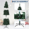 Pre-lit Artificial Christmas Tree, Spruce Prelit Christmas Trees for Home,Office, Party, Artificial Pencil Tree with Realistic Branch Tips - 3 of 4