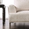 HOMES: Inside + Out Tubera 147" Chenille T Seat Cushion J Shaped Sectional with Extendable Back Light Brown - 4 of 4