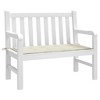vidaXL Garden Bench Cushion Cream Oxford fabric (100% polyester) - 3 of 4