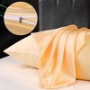 PiccoCasa Luxury Smooth Satin Hidden Zipper Closure Pillowcases 2 Pcs - 4 of 4