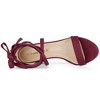 Allegra K Women's Back to College Open Toe Lace Up Chunky High Heels Strappy Sandals - 4 of 4