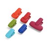 Farberware All-Purpose Magnetic Bag Clips, Set of 6, Food Bag Sealers with Silicone Thumb Grip, Gentle Hold Grip, Fridge Magnet Backing - 2 of 4