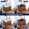JONATHAN Y Sherwin Slat Modern Coastal 2-Drawer Wall Mounted Bath Vanity Cabinet Only (Sink Basin Not Included) - 4 of 4