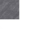 Unique Stripe Honeycomb Sculptured Bath Rug Is Made Soft Plush Cotton Is Super Soft The Touch Silver - 2 of 3