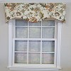 RLF Home 100% Cotton Zanzibar Cornice With Poly/Cotton lining Rod Pocket Valance 50" x 17" Orange - 2 of 4