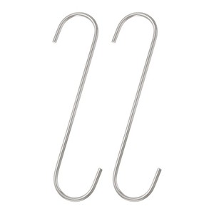 Unique Bargains High Manganese Steel Extra Long S-shaped Hooks and Hangers 2 Pcs - 1 of 4