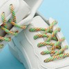 INSPIRE CHIC Three-Color Checkered Round Rope Shoe Laces for Boots 2 Pairs - 3 of 3