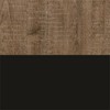 HomeStock  Headboard, Full/Queen 54/60-Inch, Weathered Oak & Matte Black - 3 of 4