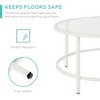 Best Choice Products 36in Round Tempered Glass Coffee Table for Home, Living Room, Dining Room - 4 of 4