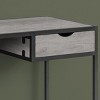 INFURNIC Desks 42"L Compact Computer Desk with Storage Drawer and Slender Metal Frame for Home Office, Grey, 42.25"*20"*30" - 2 of 4