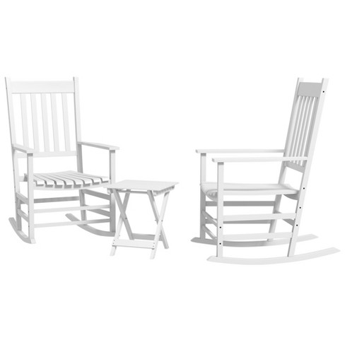 Curved back outdoor online rocking chair