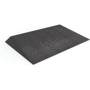 EZ-ACCESS TRANSITIONS Rectangular Rubber Angled Welcome Entry Mat - 1 of 4