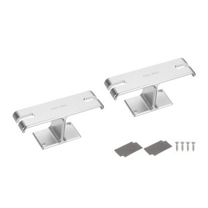 Unique Bargains Aluminum Alloy Adhesive Utility Headphone Stand Hooks 2 Pcs - 1 of 3