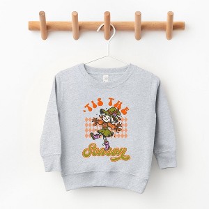 The Juniper Shop Tis The Season Scarecrow Youth Ultra-Soft Graphic Sweatshirt - 1 of 3