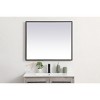 Elegant Lighting Pier 30x36 inch LED mirror with adjustable color temperature 3000K/4200K/6400K in black - 2 of 4