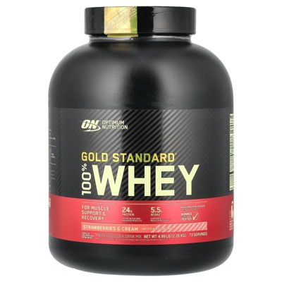 Optimum Nutrition Gold Standard® 100% Whey, Strawberries & Cream, 4.99 lb (2.26 kg)