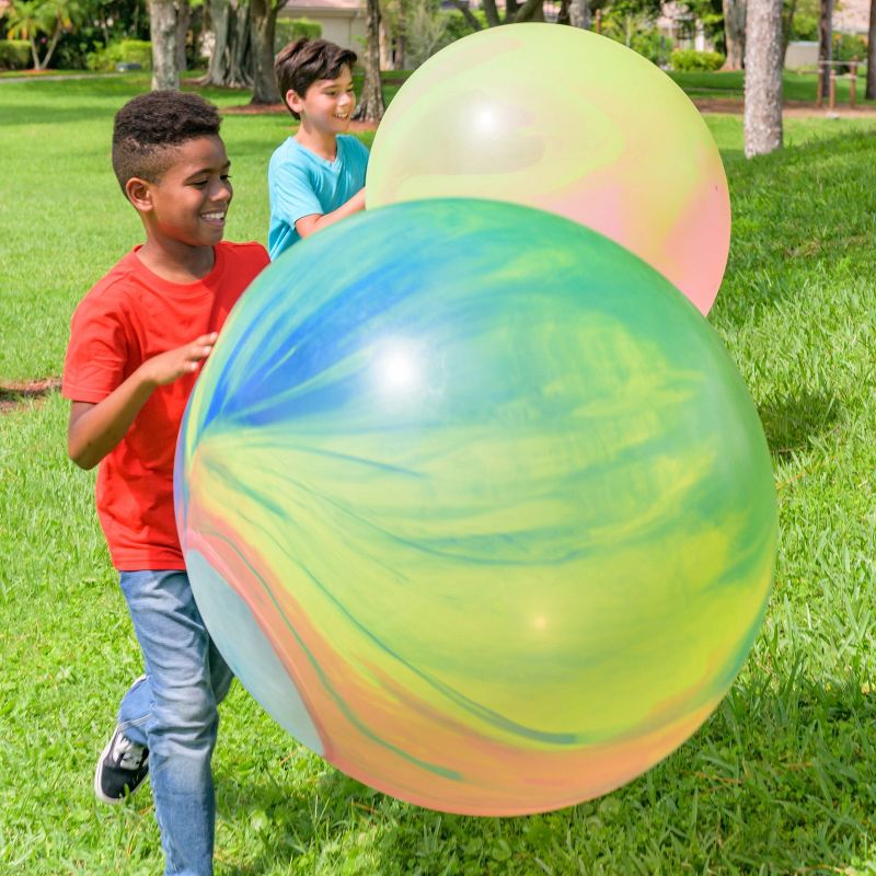 Wubble Groovy Ball - Red/White/Blue, 3 of 8