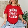 Simply Sage Market Women's Sleigh All Day Short Sleeve Garment Dyed Tee - 2 of 4