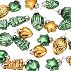 Unique Bargains Glass Decorative Hanging Tree Ornament Balls 1"-1.5" 50 Pcs - 1 of 4